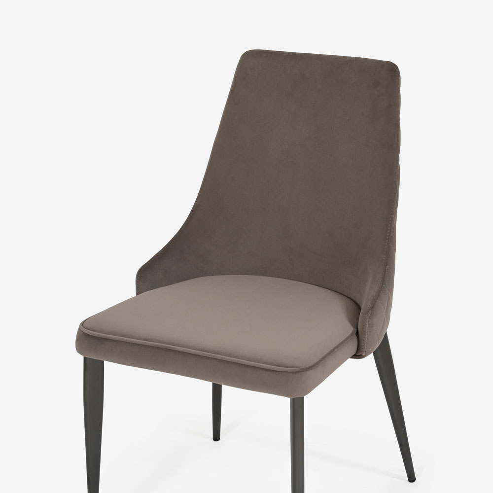 ダイニングチェア「CORZA コルザ No.1」布YNR07/脚ブラック