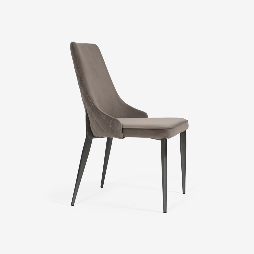 ダイニングチェア「CORZA コルザ No.1」布YNR07/脚ブラック