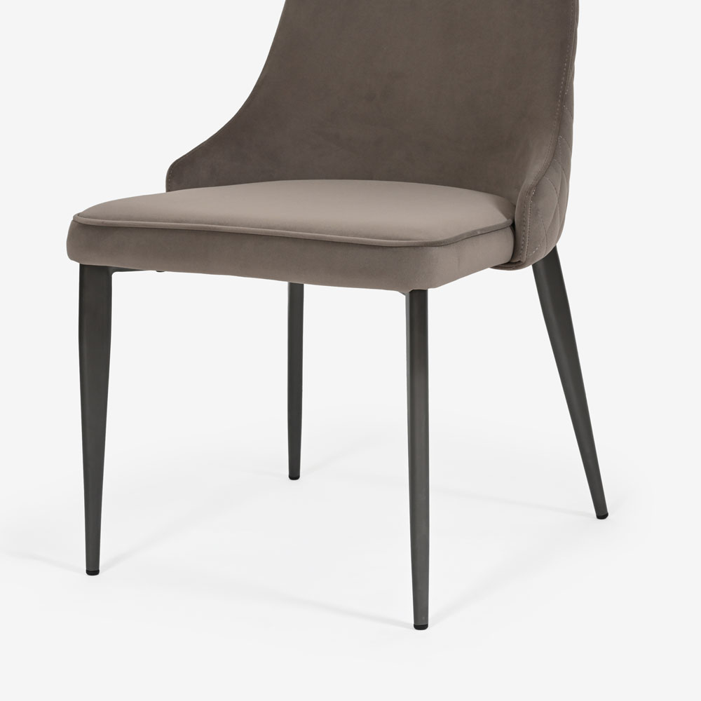 ダイニングチェア「CORZA コルザ No.1」布YNR07/脚ブラック