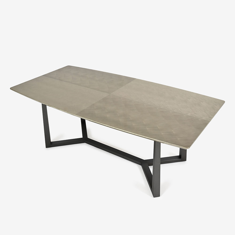 ダイニングテーブル「CORZA コルザ No.4」シカモアSK-09/脚ブラック【受注生産品】