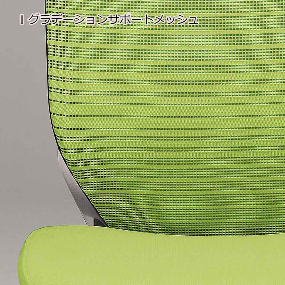 「バロンチェア CP87BW-FGR」エクストラハイバック 固定ヘッドレスト 座面/クッション 背/グラデーションサポートメッシュ フレーム/ポリッシュ ボディーカラー/ホワイト アジャストアーム 張地全6色【受注生産品】okamura(オカムラ)