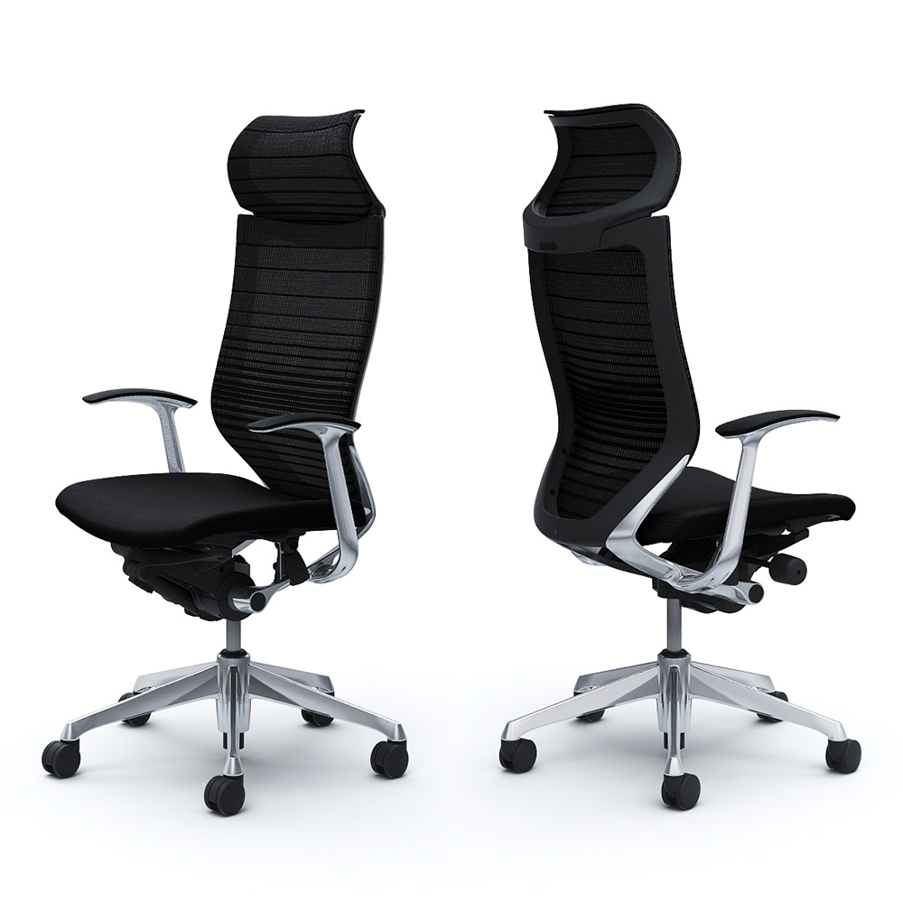バロンチェア CP87BR-FGR」エクストラハイバック 固定ヘッドレスト 座