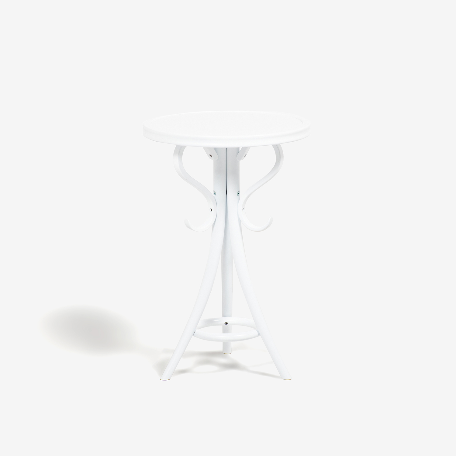 秋田木工 ティーテーブル「T-110」ナラ材/ブナ材 ホワイト色【決算セールのため20%OFF】