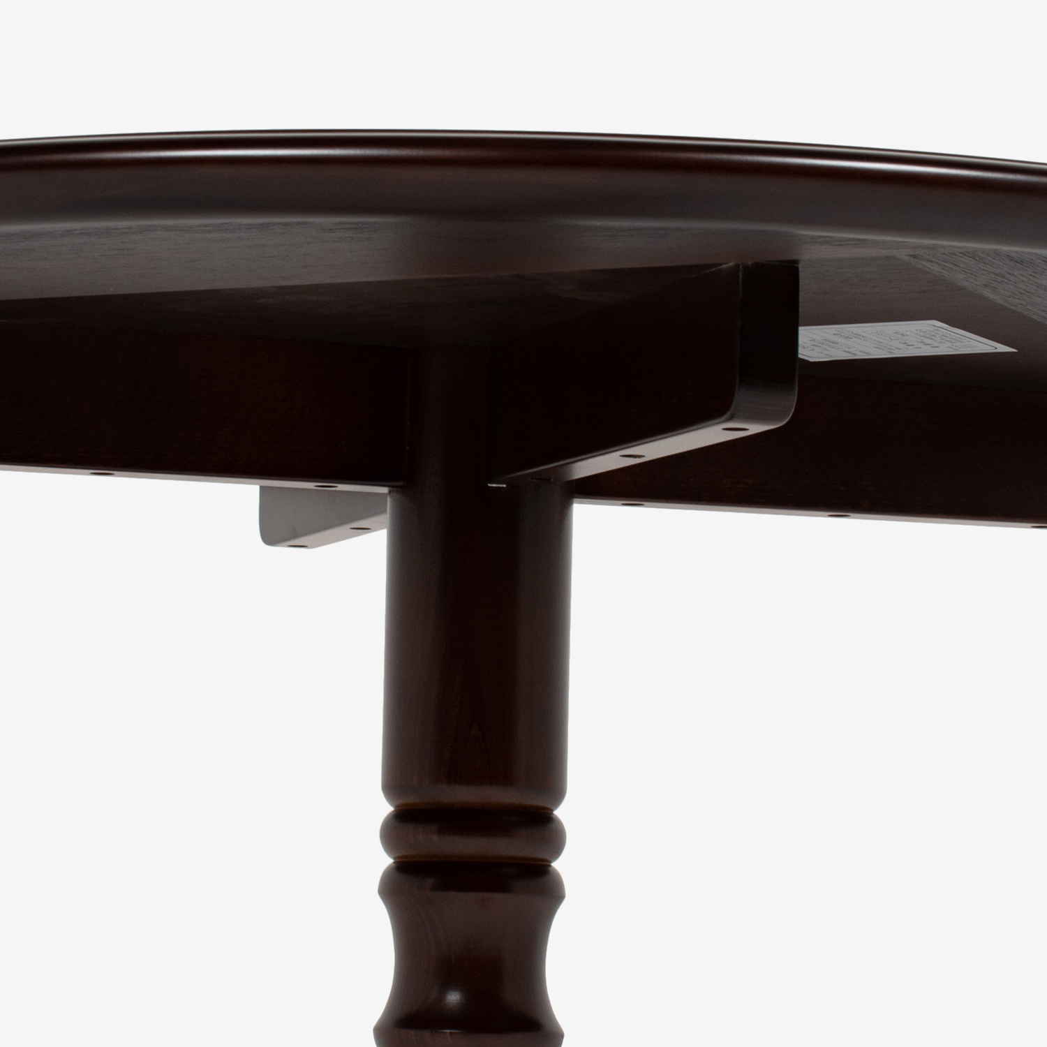 秋田木工 ダイニングテーブル（丸）「T-5651」ナラ材/ブナ材 ウォールナット色