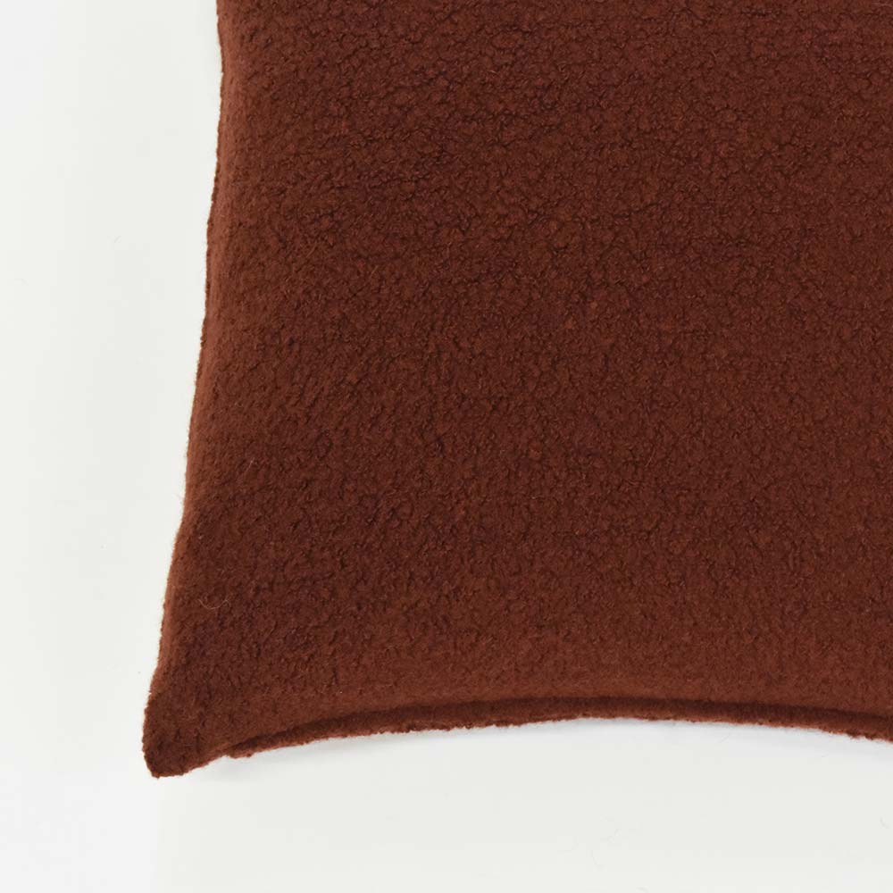 クッションカバー「ペコラ」テラコッタ 45cm角