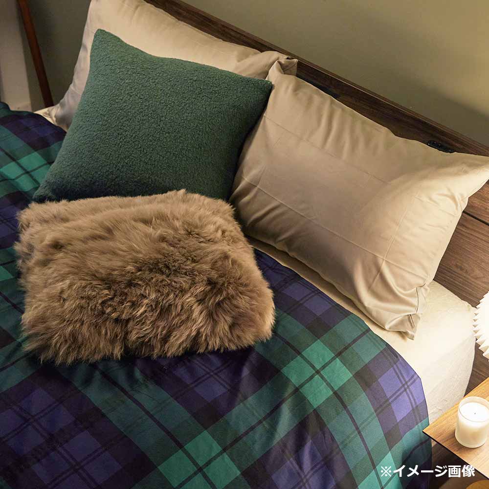 クッションカバー「ペコラ」グリーン 45cm角