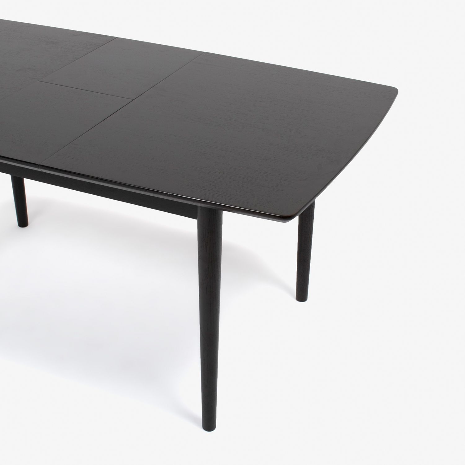 伸長式ダイニングテーブル「ウイング」幅125-155cm ダークブラウン色【決算セールのため30%OFF】
