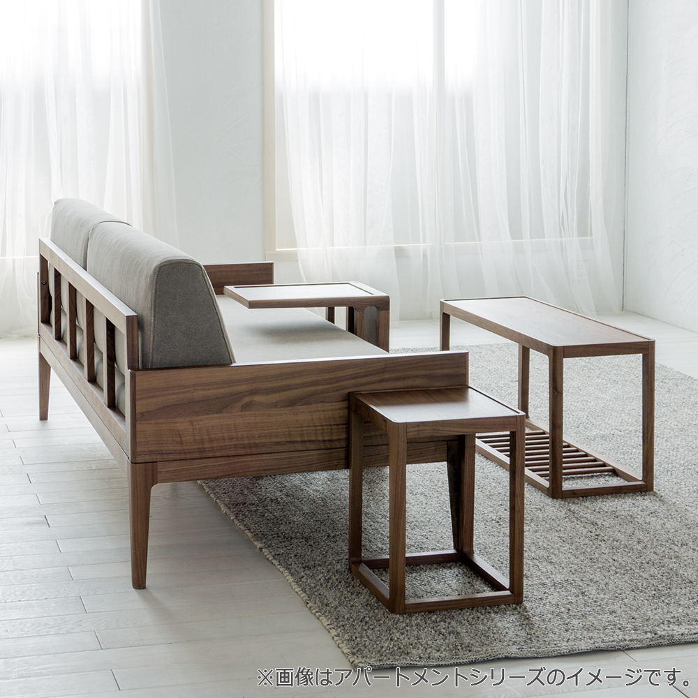 IKASAS（イカサ）サイドテーブル「APARTMENT-アパートメント-TEA TABLE 30」幅30cm ウォールナット材