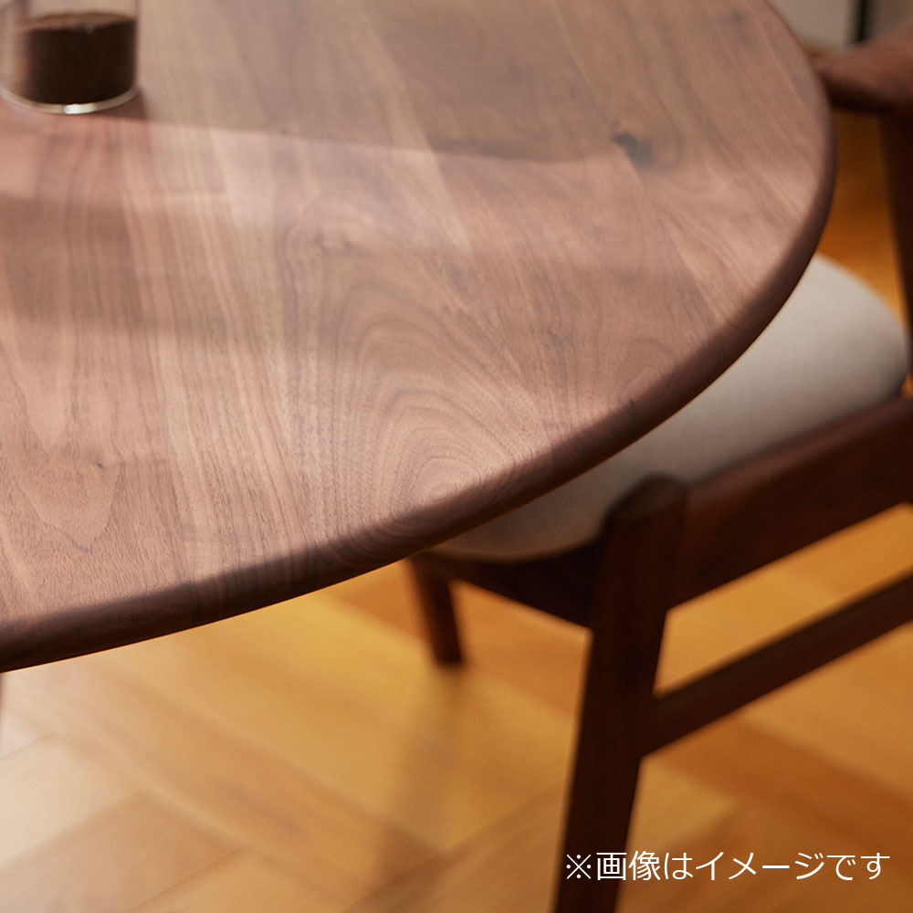 ダイニングテーブル「フィルプラス」円形1本脚タイプ エッジデザイン3種 樹種・塗装色5種【受注生産品】