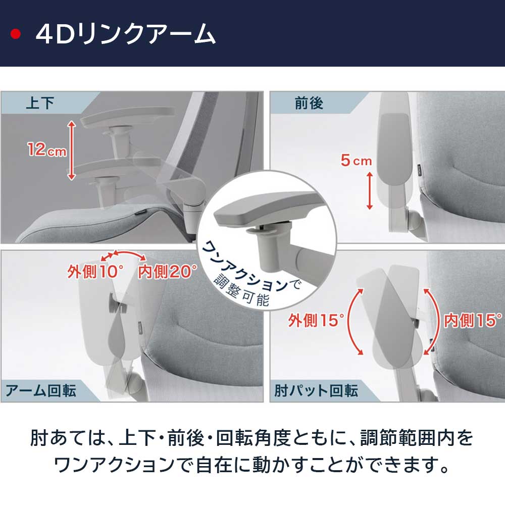 デスクチェア「アクト2 KJ447SAEMGNT7T6」アジャスタブル肘 ヘッドレスト付き ベースカラー/ライトグレー 張地/ホワイトグレー【受注生産品】【イトーキ 冬のボーナスキャンペーン 12月22日(月)16時まで10%OFF】
