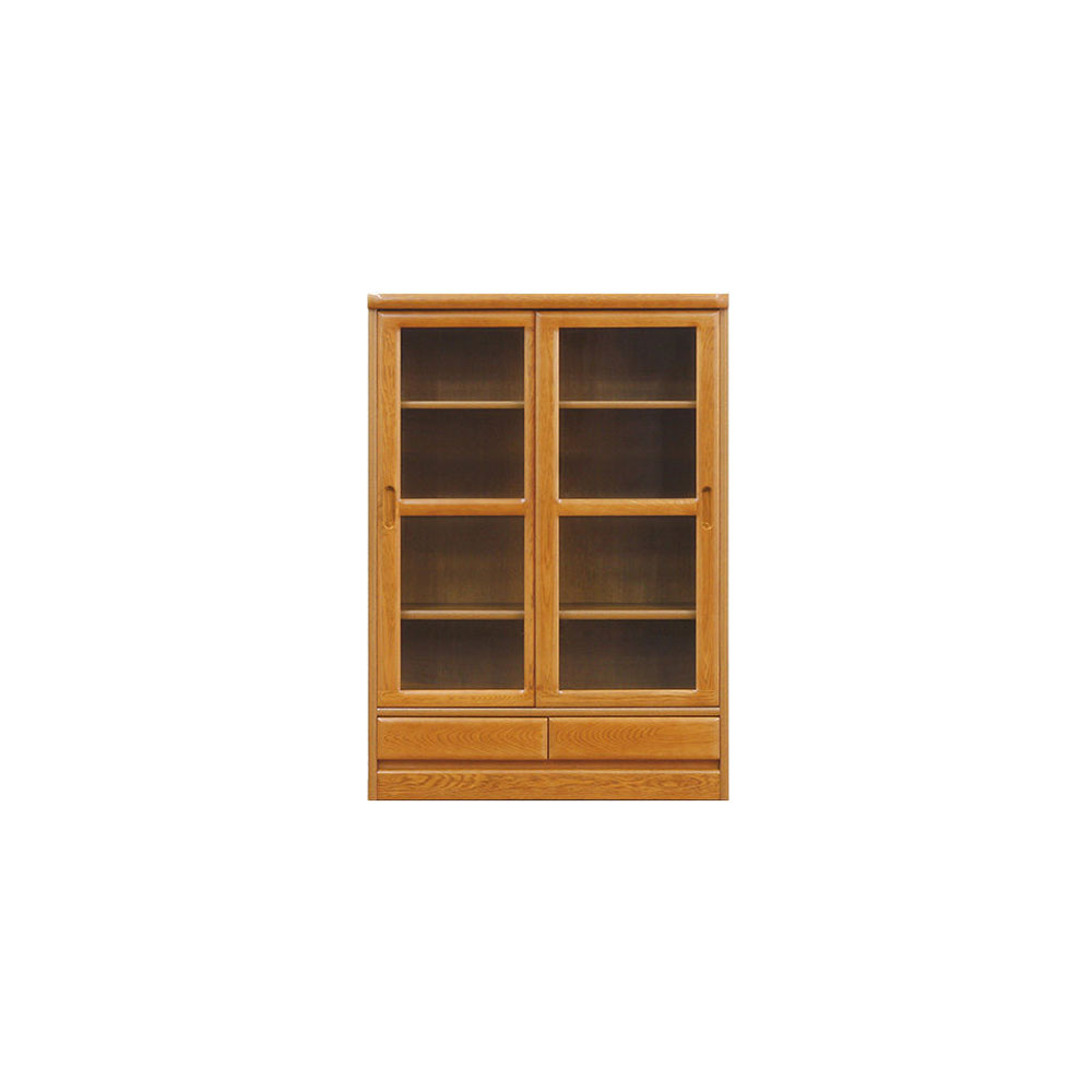 浜本工芸 書棚「No.3600H・No.3608H」引き戸タイプ 幅85.1cm 高さ120cm 全2色［No.3600］