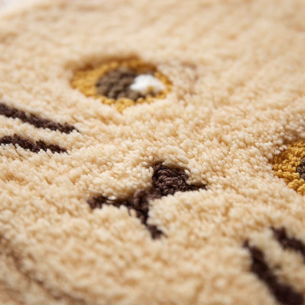 ラグ「スコスワリ」クリーム 72x70cm