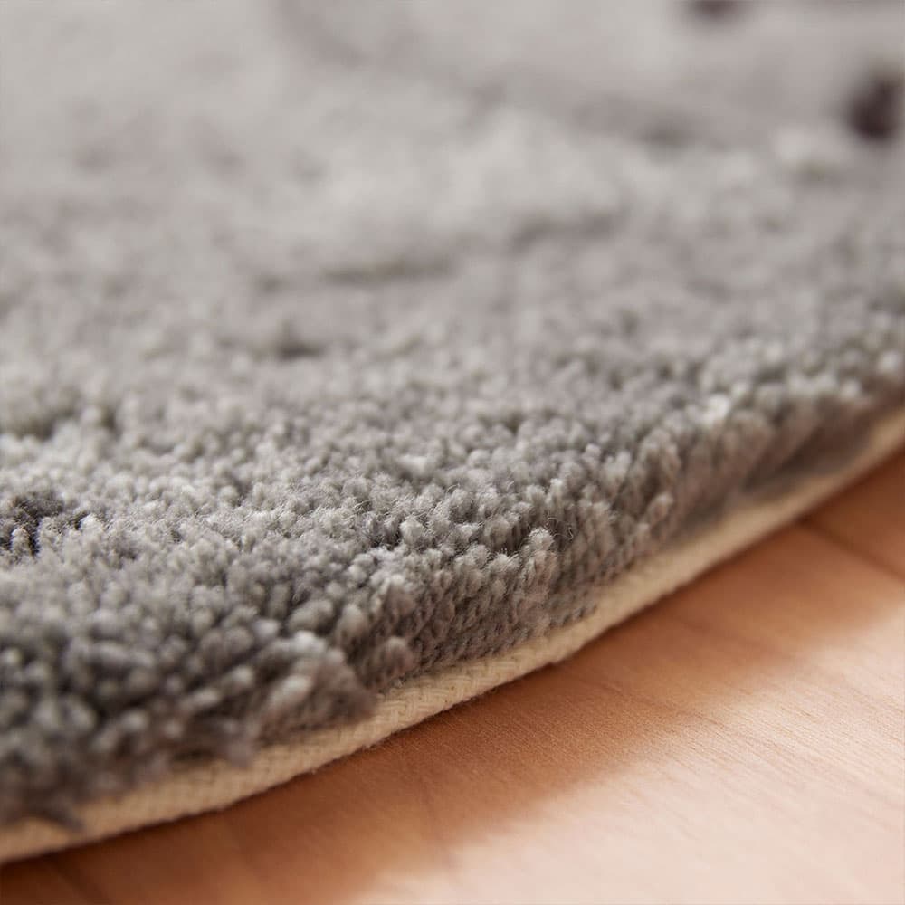 ラグ「スコスワリ」グレー 72ｘ70cm