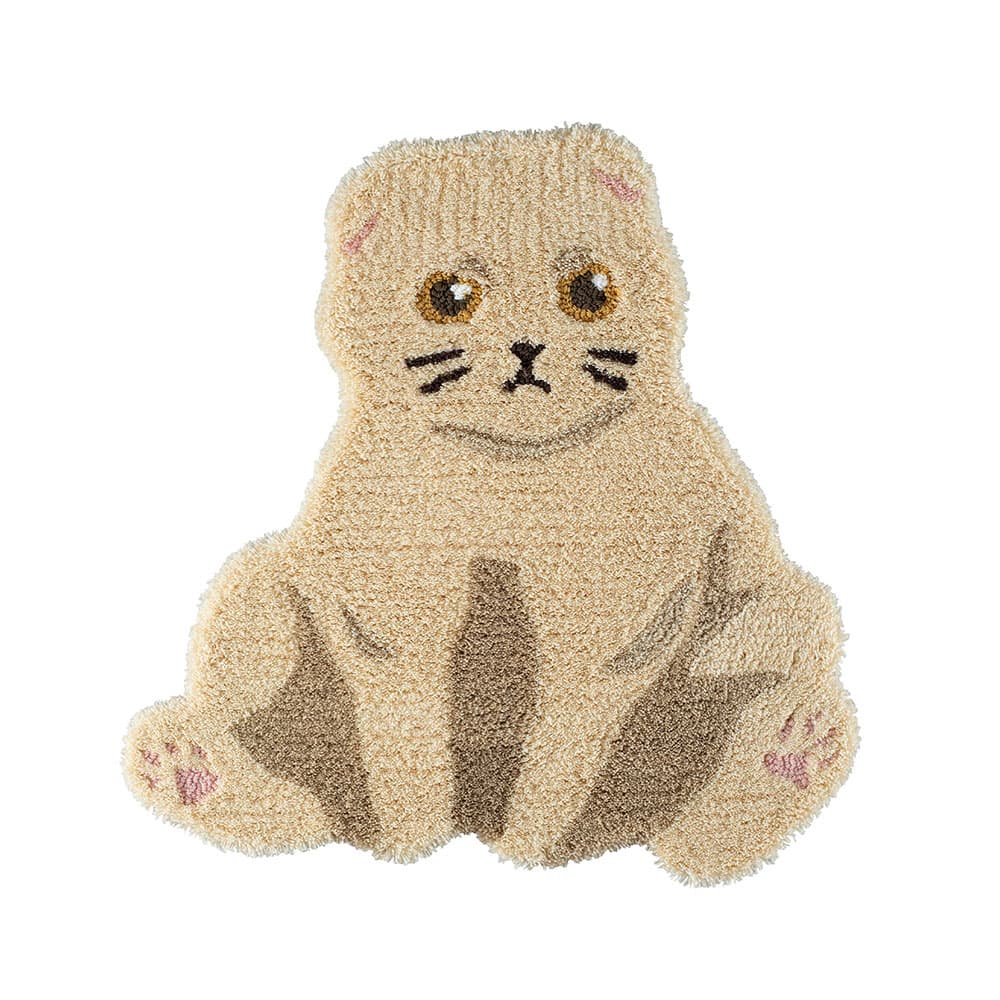 ラグ「スコスワリ」クリーム 72ｘ70cm