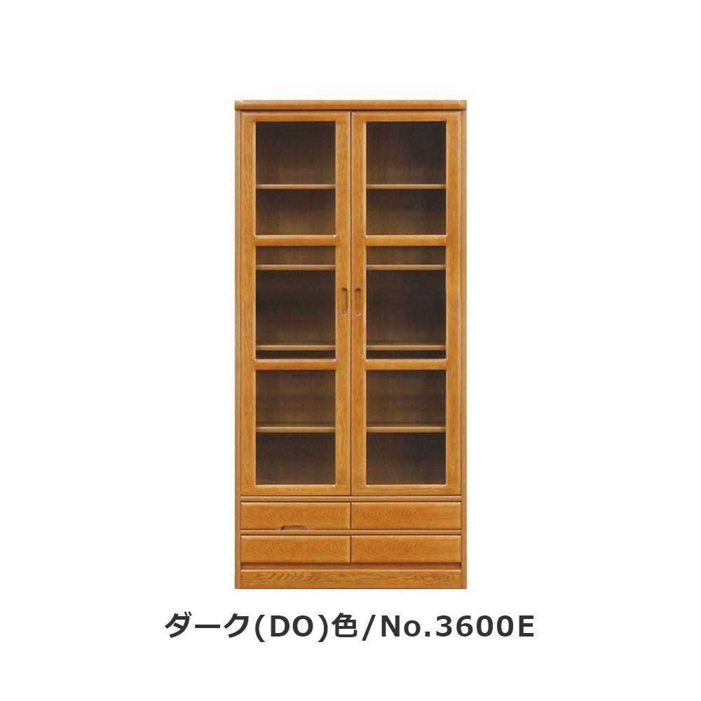 浜本工芸 書棚「No.3600E・No.3608E」開き戸タイプ 幅85.1cm 高さ180cm 全2色［No.3600］【受注生産品】
