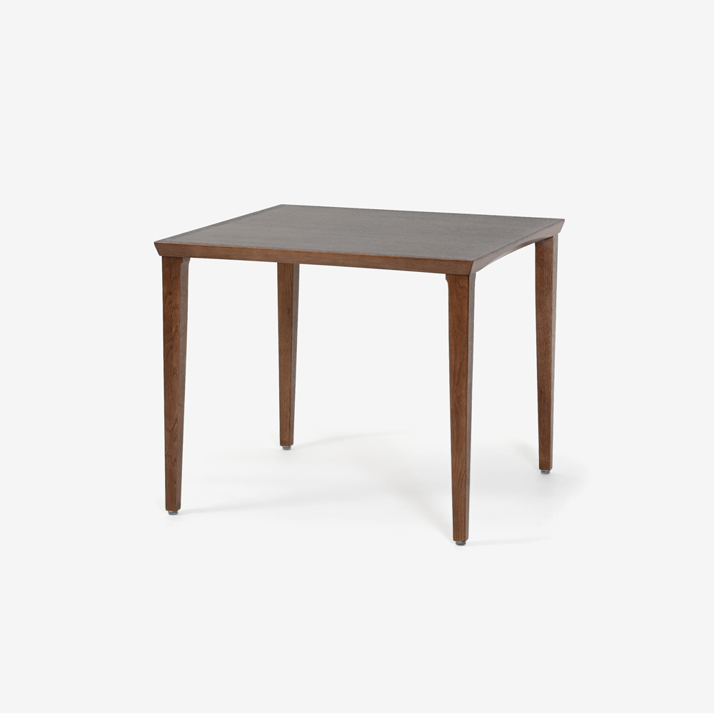 秋田木工 ダイニングテーブル「N-T005」幅85cm正方形 ナラ材 ウォールナット材色【決算セールのため20%OFF】