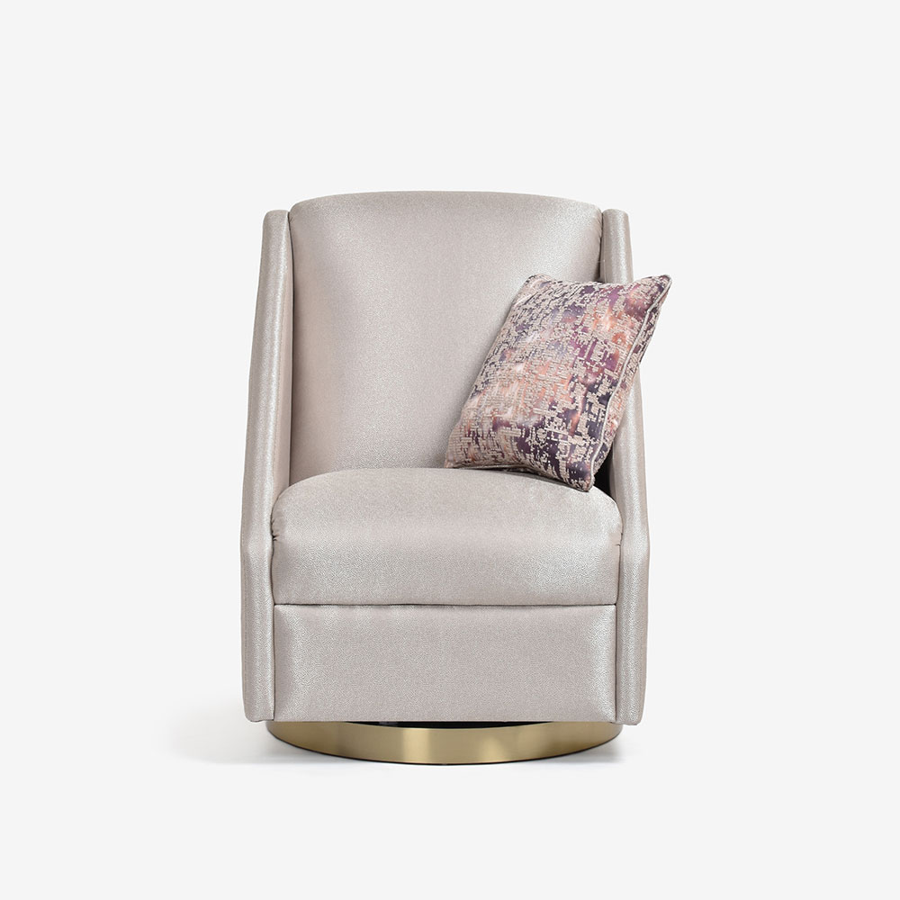 DURESTA（デュレスタ）アームチェア「Cirrus シラス」幅70cm 布＃Byzantium Petal クッション付き【次回入荷未定】