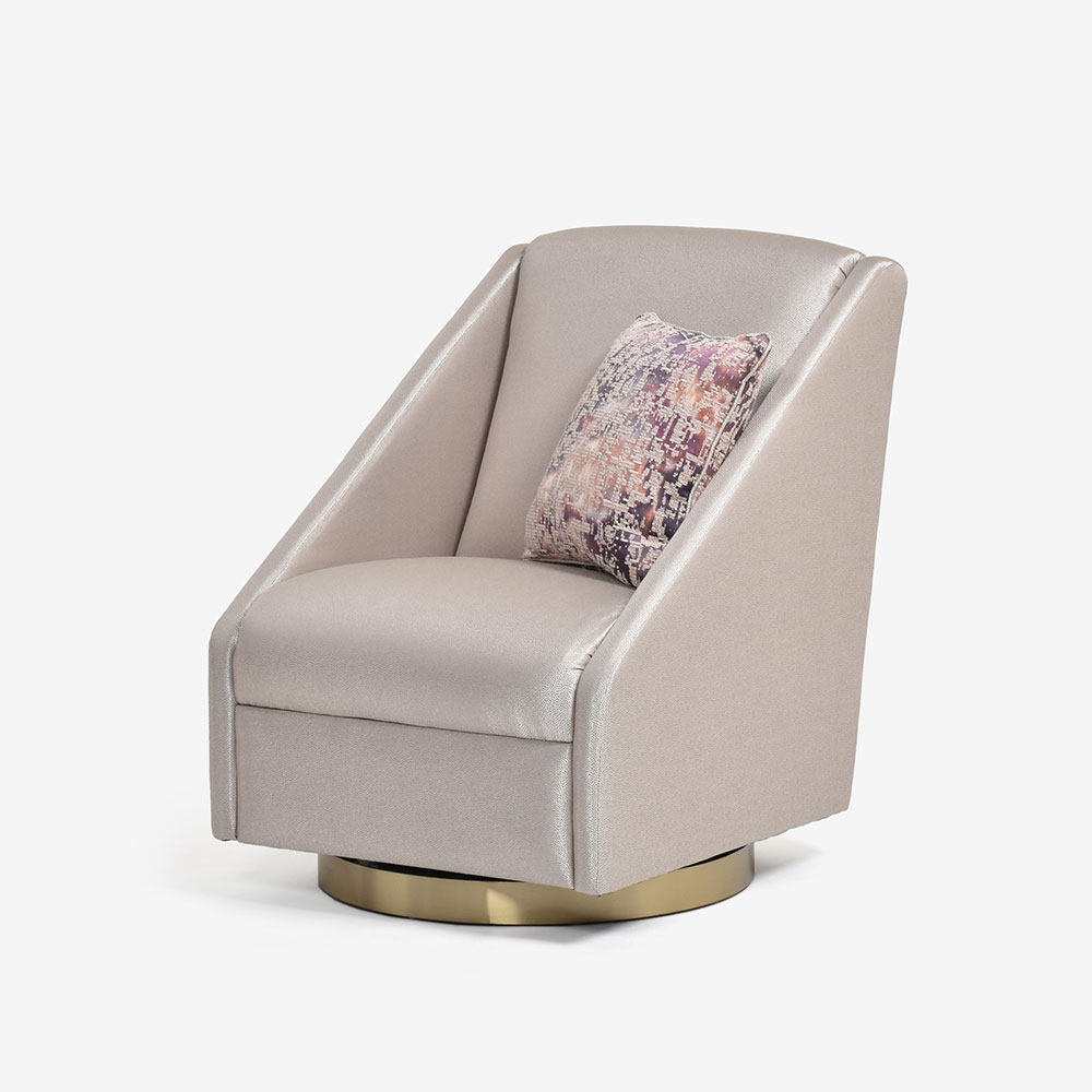 DURESTA（デュレスタ）アームチェア「Cirrus シラス」幅70cm 布＃Byzantium Petal クッション付き【次回入荷未定】