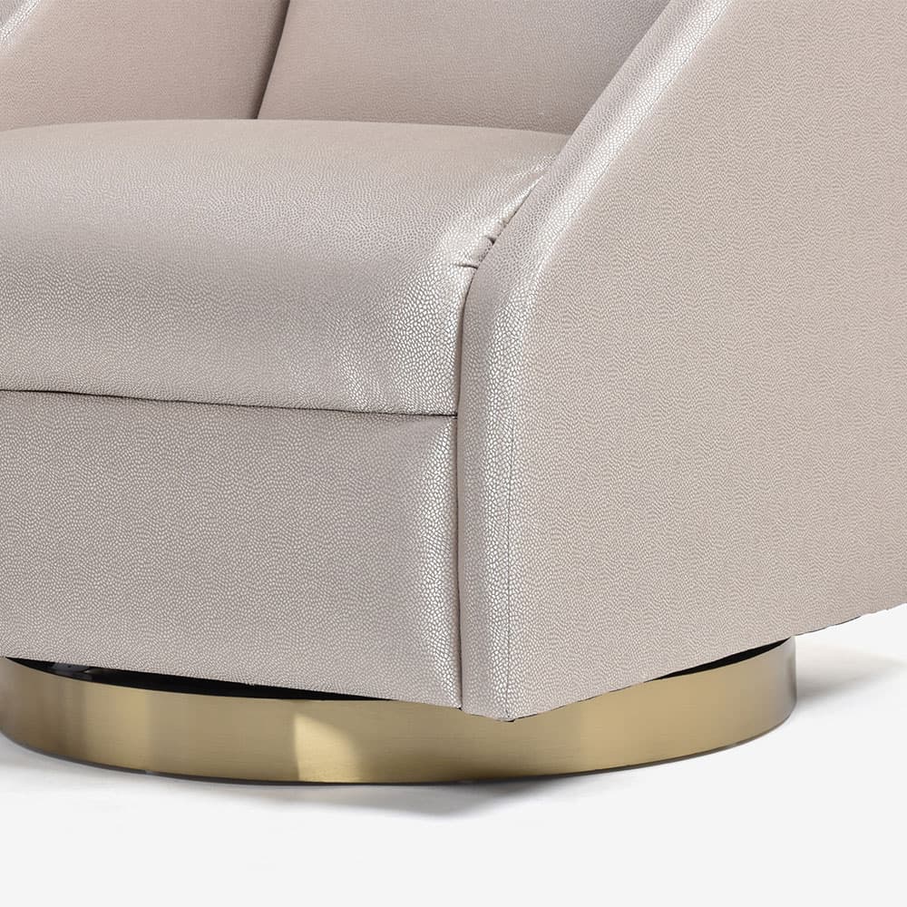 DURESTA（デュレスタ）アームチェア「Cirrus シラス」幅70cm 布＃Byzantium Petal クッション付き【次回入荷未定】