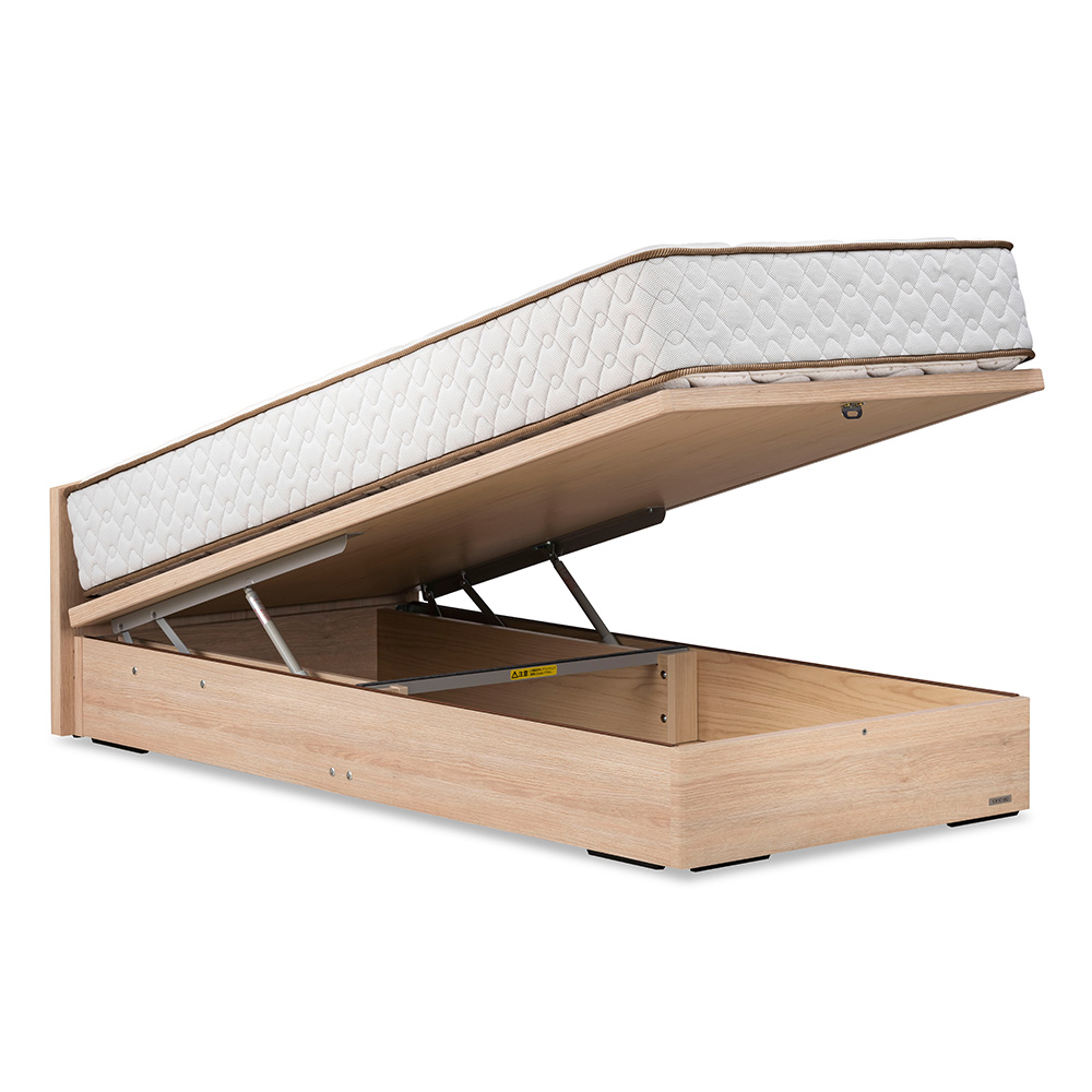 ベッドフレーム「アイセレクトFF」縦型収納（跳ね上げ式）タイプ 床板面高全3タイプ 全3色