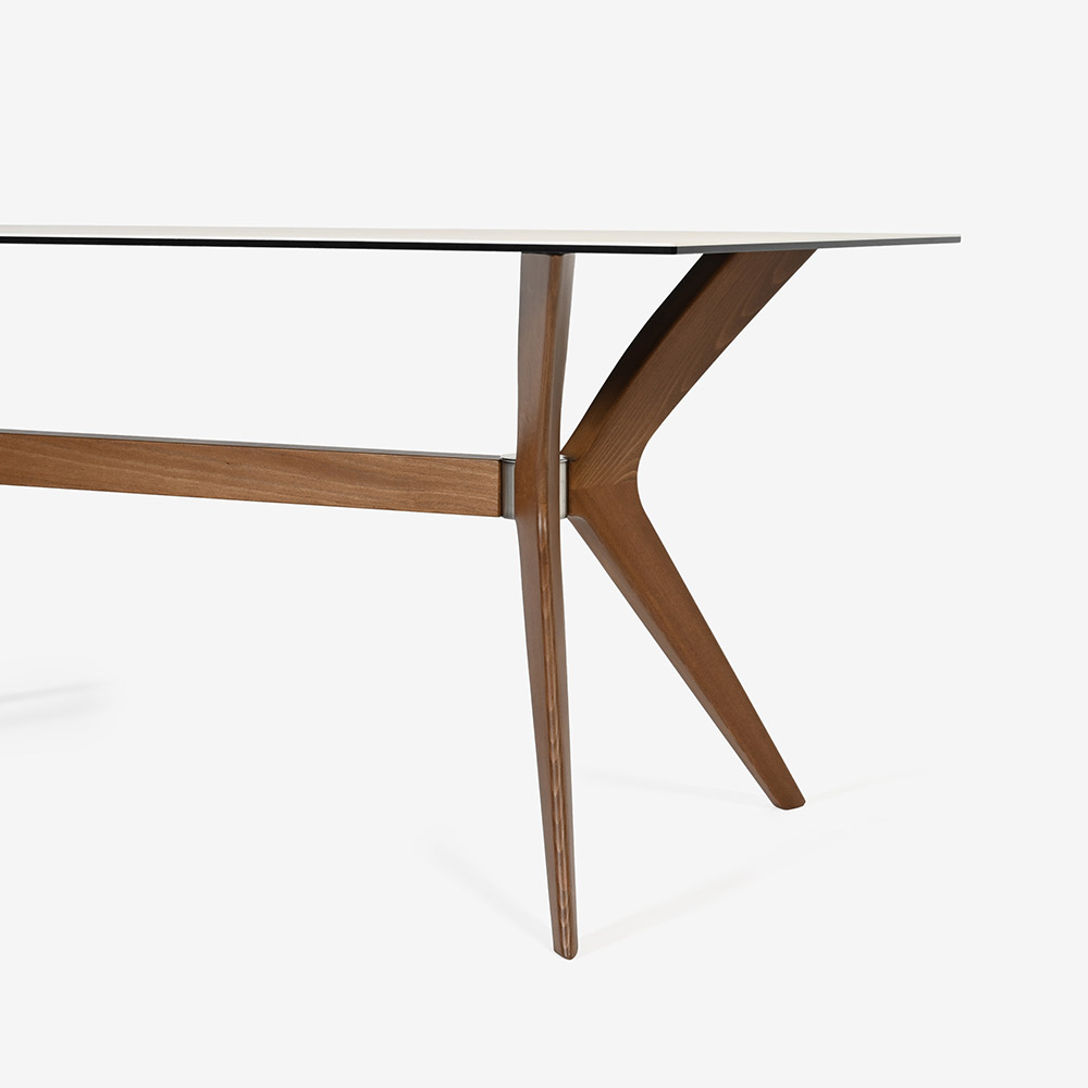 Calligaris(カリガリス)ダイニングテーブル「Tokyo CS18-FR」天板セラミックガラス P32Cホワイトトラバーチン色 全2サイズ