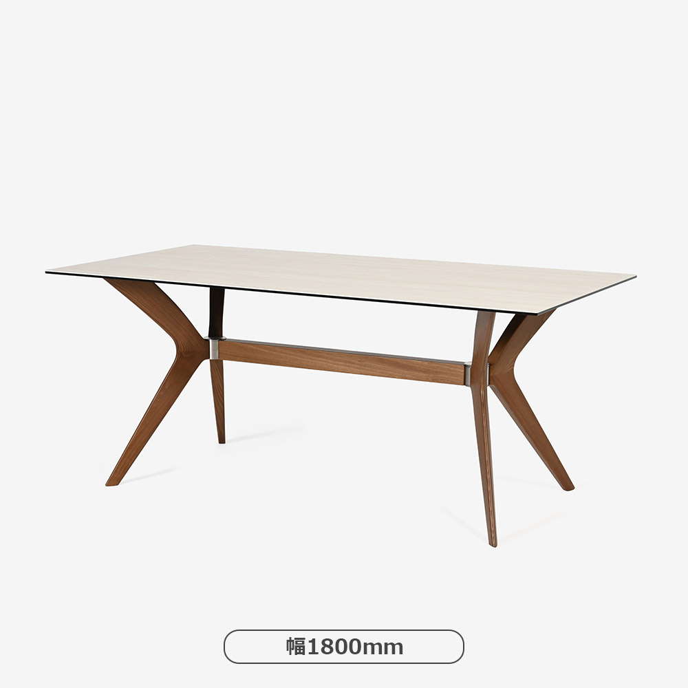 Calligaris(カリガリス)ダイニングテーブル「Tokyo CS18-FR」天板セラミックガラス P32Cホワイトトラバーチン色 全2サイズ