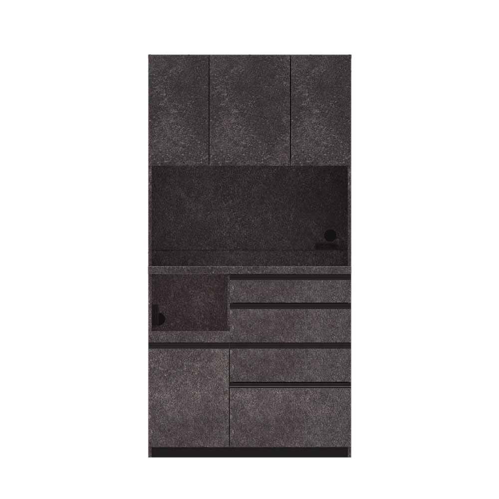 Pamouna（パモウナ）オープンボード「ECB-S1000R」幅100cm 奥行44.5cm 高さ197.5cm 開き扉 ハイカウンター 全3色