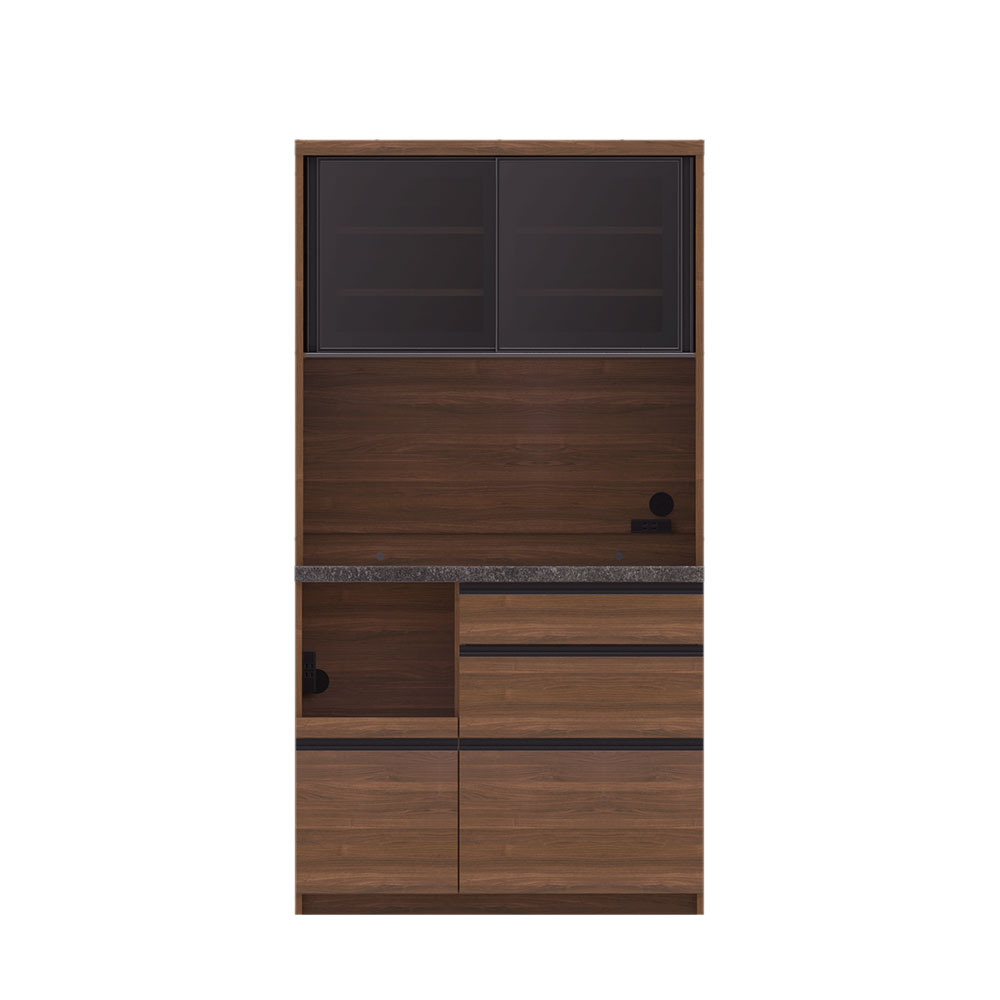 Pamouna（パモウナ）オープンボード「EMA-S1000R」幅100cm 奥行44.5cm 高さ188.5cm スライドドア レギュラーカウンター 全3色