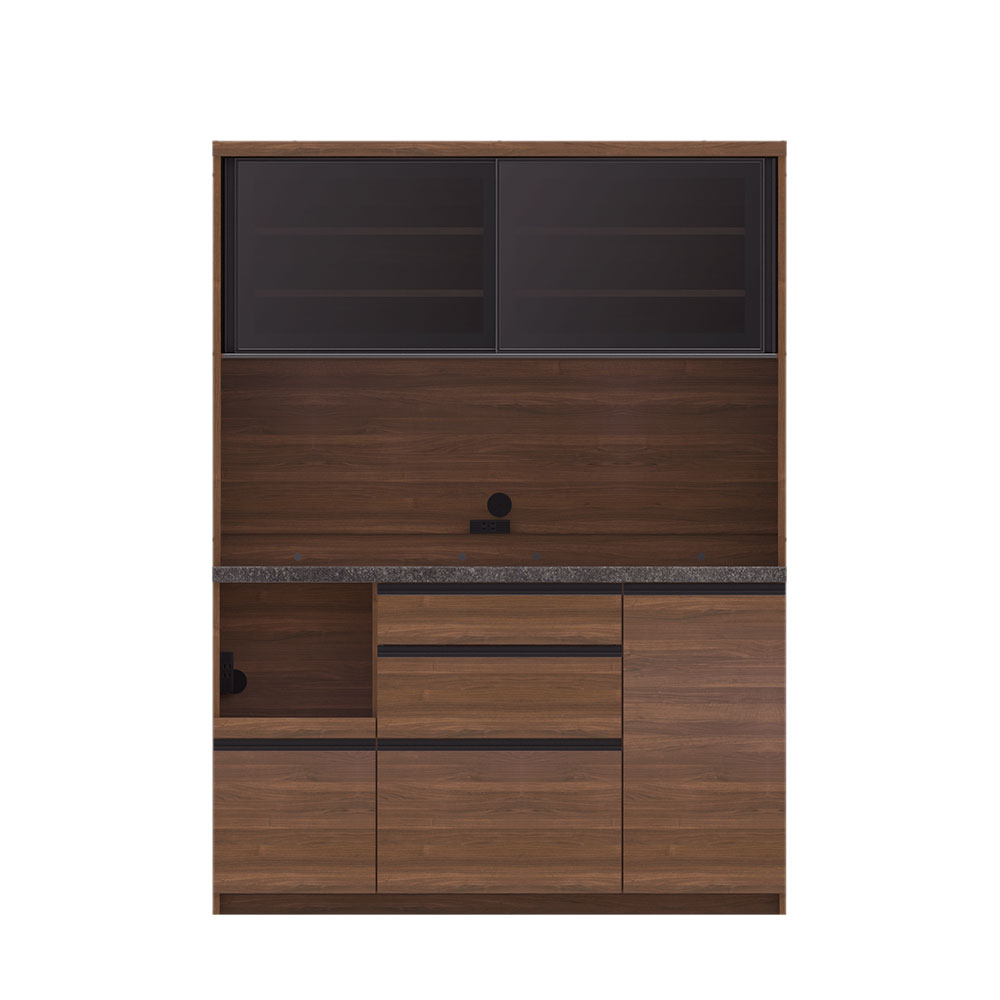 Pamouna（パモウナ）オープンボード「EMA-S1400R」幅140cm 奥行44.5cm 高さ188.5cm スライドドア レギュラーカウンター 全3色