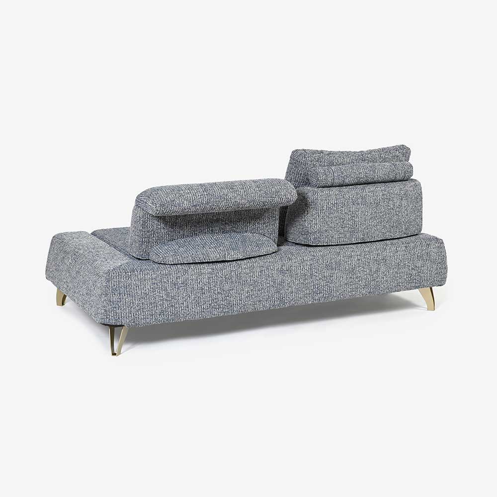 ソファ4点セット 「ミラージュNM」ソファベース向って右肘 カバーリング仕様 張地#布B MNR81 ブルー色 金属脚【受注生産品】