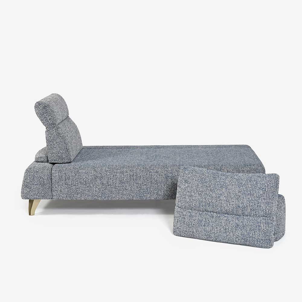 ソファ4点セット 「ミラージュNM」ソファベース向って左肘 カバーリング仕様 張地#布B MNR81 ブルー色 金属脚【受注生産品】