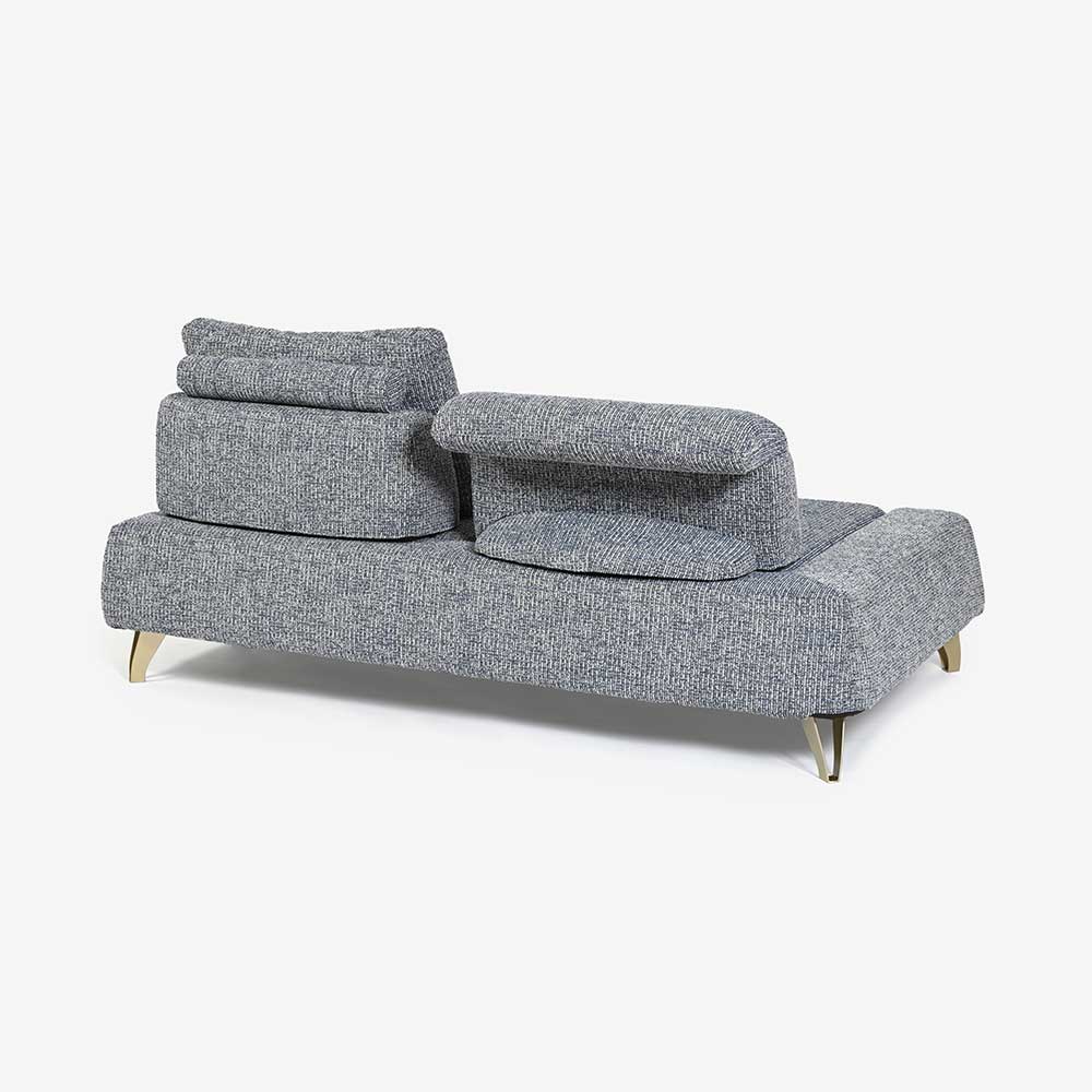 ソファ4点セット 「ミラージュNM」ソファベース向って左肘 カバーリング仕様 張地#布B MNR81 ブルー色 金属脚【受注生産品】