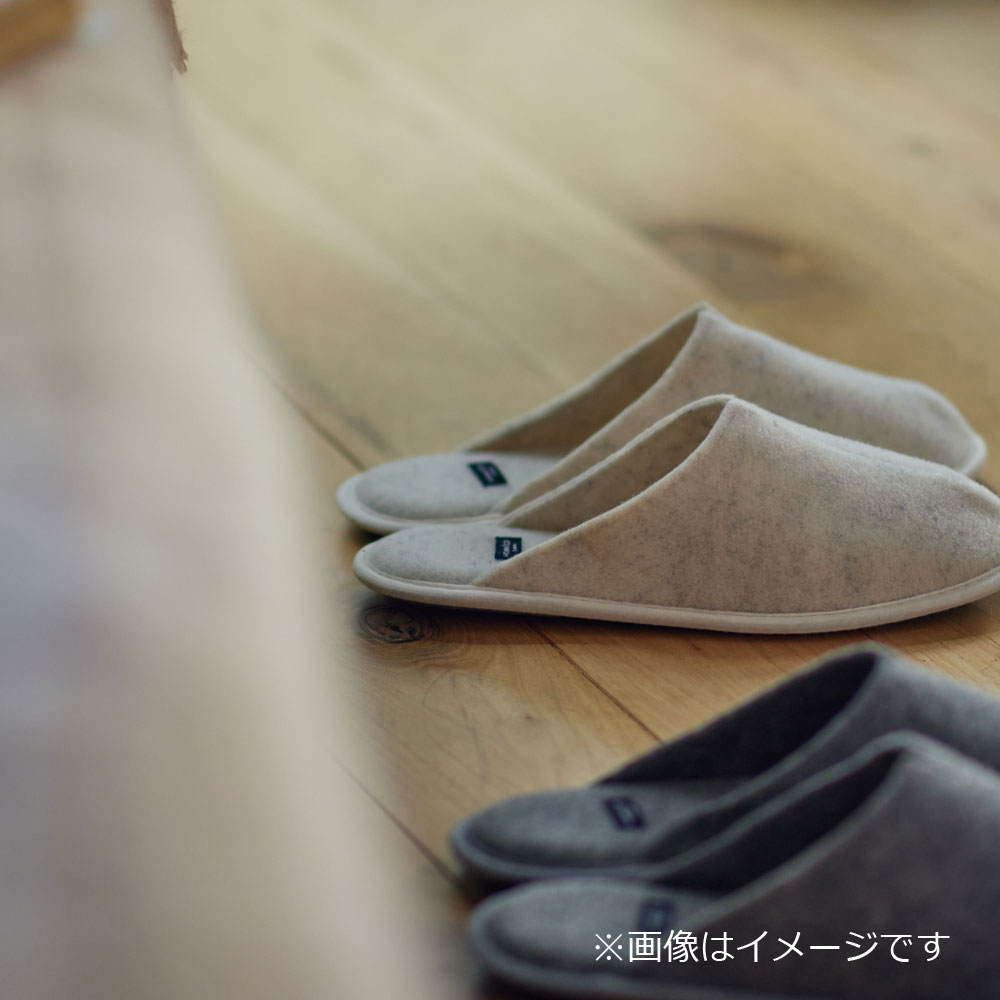 ルームシューズ「ルームズ イージーウォッシュ」アイボリー色 全2サイズ