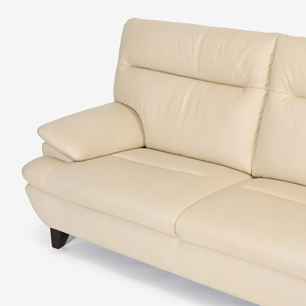 ソファ 2.5人掛け「ルーニー SD-344」幅183cm 布アイボリー色 #KR01