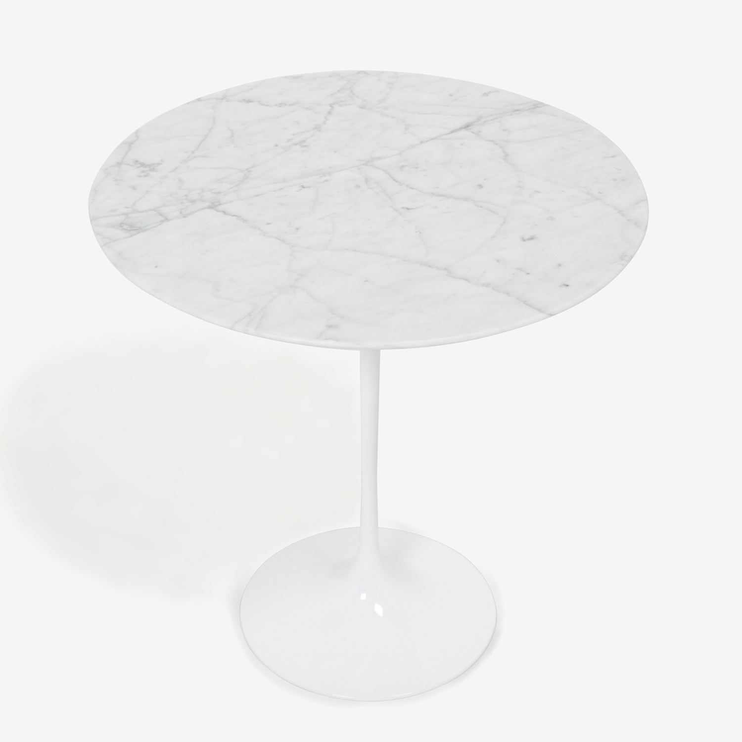 サイドテーブル「IM7040」天然石 ホワイトカラーラ