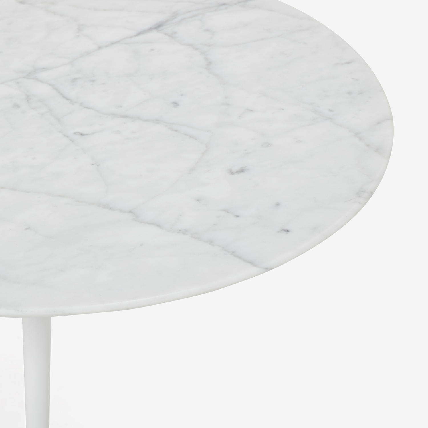 サイドテーブル「IM7040」天然石 ホワイトカラーラ