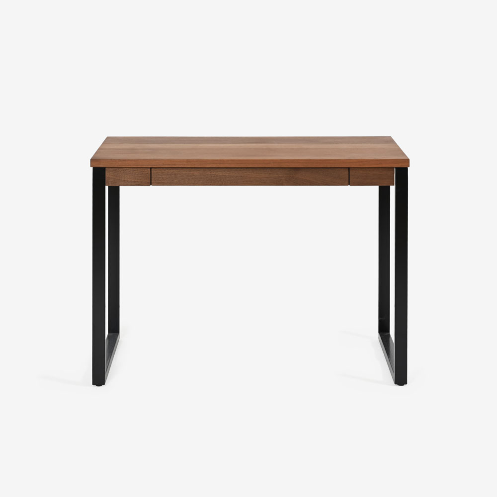 MASTERWAL（マスターウォール）デスク「WIN ウィン WIDE100SL-WN」幅100cm ウォールナット材 オイル仕上げ スチール脚ブラック 【受注生産品】