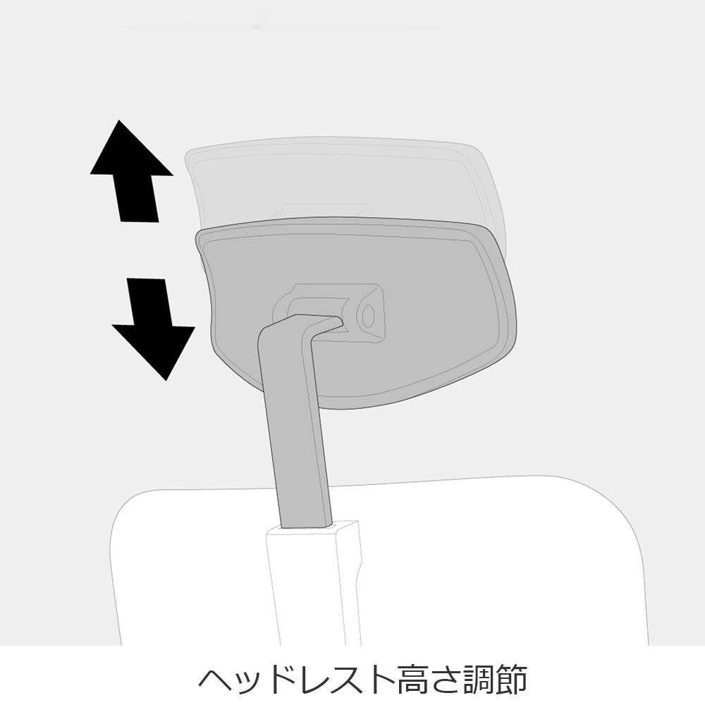 小島工芸　デスクチェア「KSC-2100」アジャスタブルアーム付き グレー