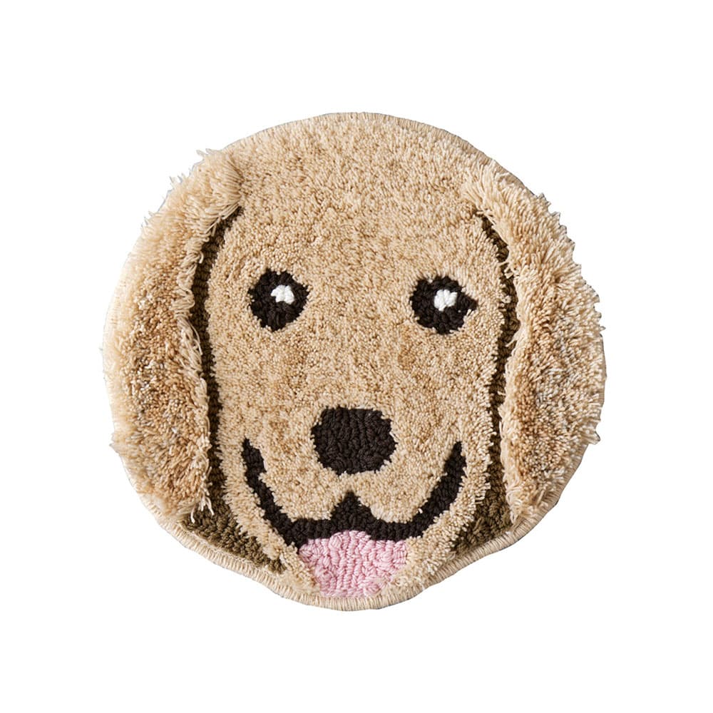 チェアパッド 「イヌカオ」＃58ゴールデン