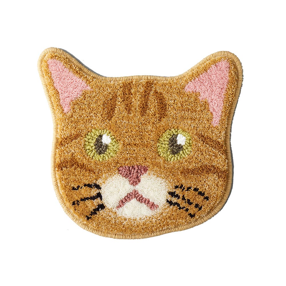 チェアパッド 「ネコカオ」＃46チャトラ