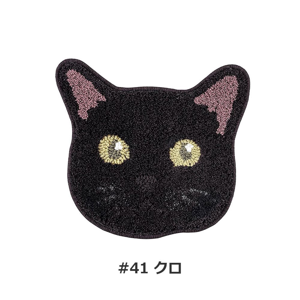 チェアパッド 「ネコカオ」#41クロ