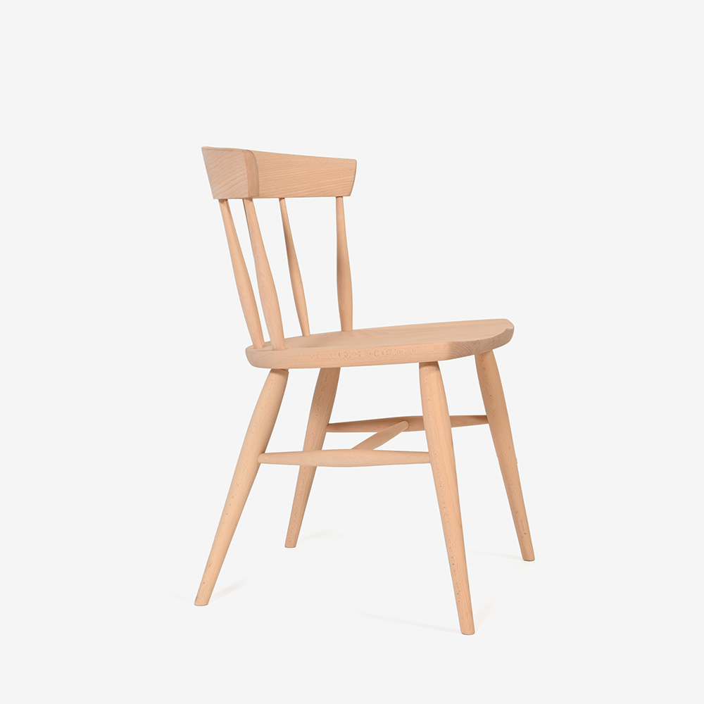 ダイニングセット「トリート」ブナ材 テーブル 天板NM色/脚BP色 +チェア NM色2脚 BP色2脚 全4サイズ【受注生産品】