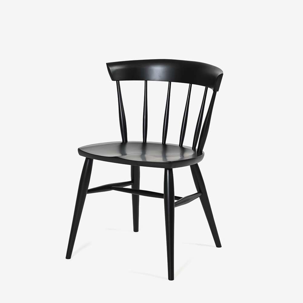 ダイニングセット「トリート」ブナ材 テーブル 天板NM色/脚BP色 +チェア NM色2脚 BP色2脚 全4サイズ【受注生産品】