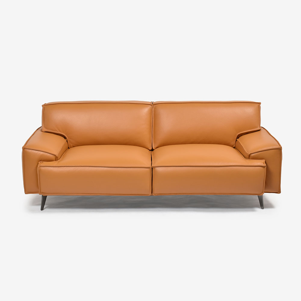 ソファ 3人掛け 「L/S 78（エルエス78）」奥行202cm 革#J/S-335E ハニーイエロー色