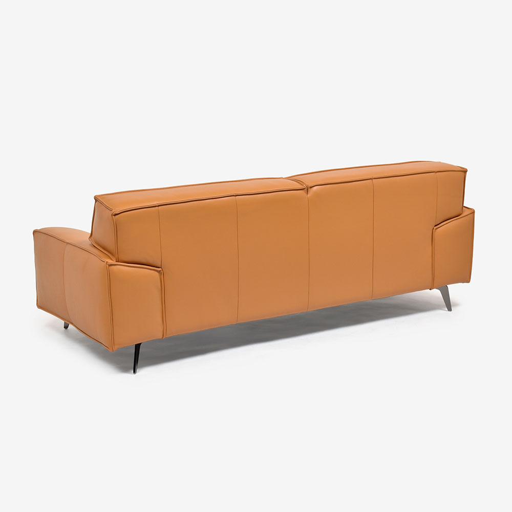 ソファ 3人掛け 「L/S 78（エルエス78）」奥行202cm 革#J/S-335E ハニーイエロー色