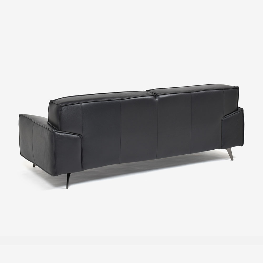 ソファ 3人掛け 「L/S 78（エルエス78）」奥行202cm 革#J/S-180E スレートグレー色