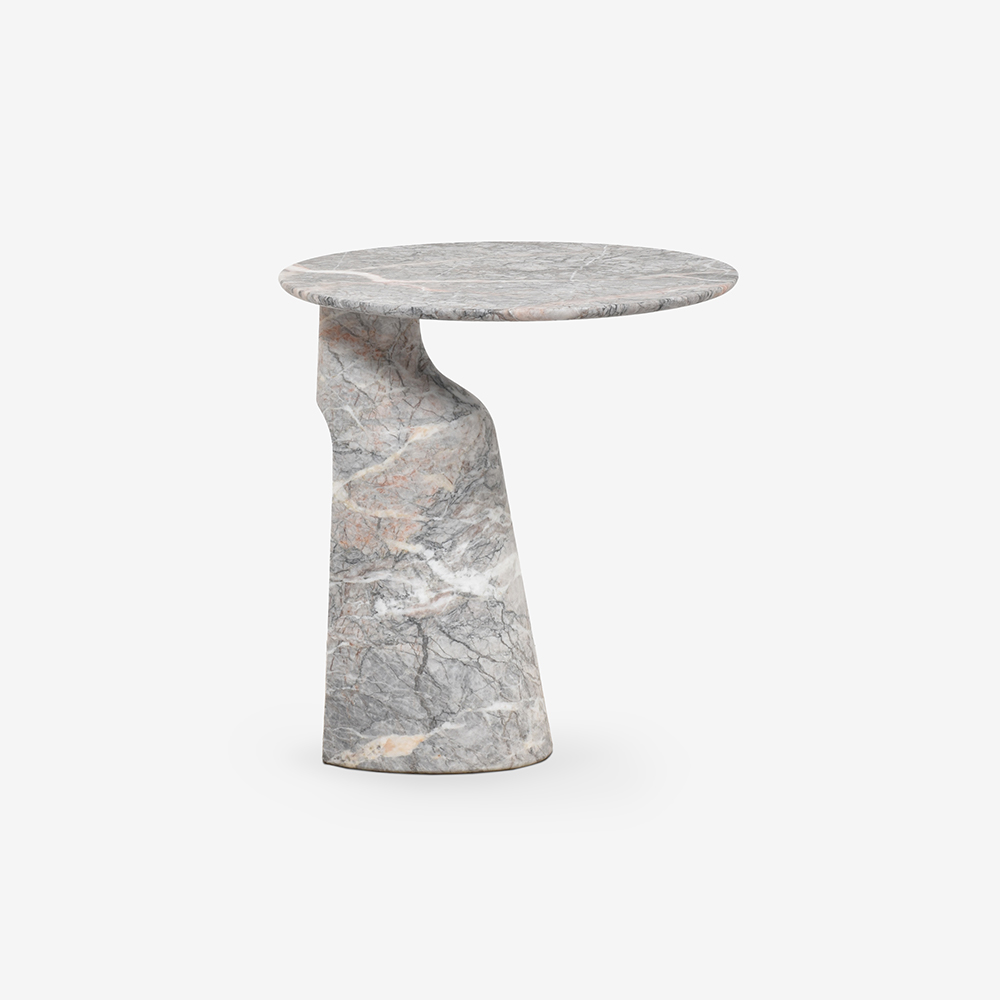 PoltronaFrau（ポルトローナ・フラウ）サイドテーブル「Ilary イラリー 52」丸52cm 大理石フィオールディペスコ