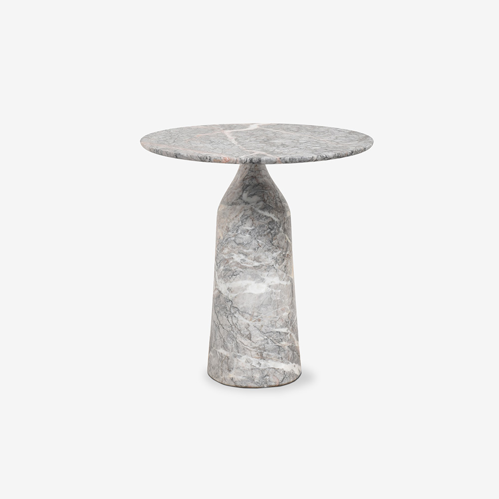 PoltronaFrau（ポルトローナ・フラウ）サイドテーブル「Ilary イラリー 52」丸52cm 大理石フィオールディペスコ