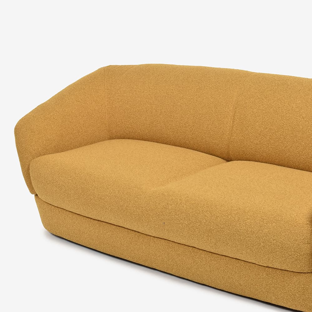 FaBBRica（ファブリカ）ソファ 2.5人掛け「FA-0695 メンフィス」幅184cm 布#FA-2 FAB-VIS-260 イエロー色