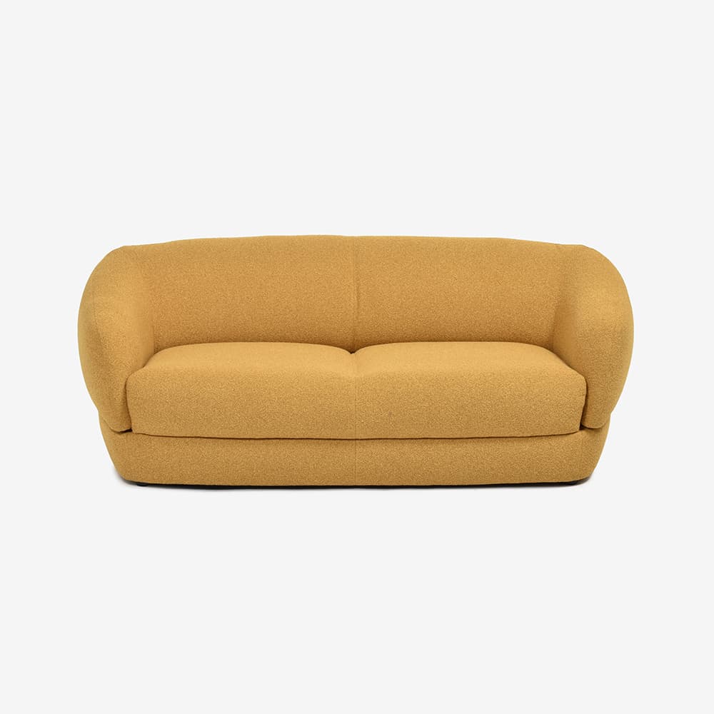 FaBBRica（ファブリカ）ソファ 2.5人掛け「FA-0695 メンフィス」幅184cm 布#FA-2 FAB-VIS-260 イエロー色